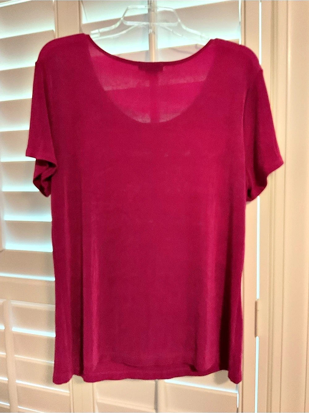 Choices Short Sleeve Top in Pink Size Large